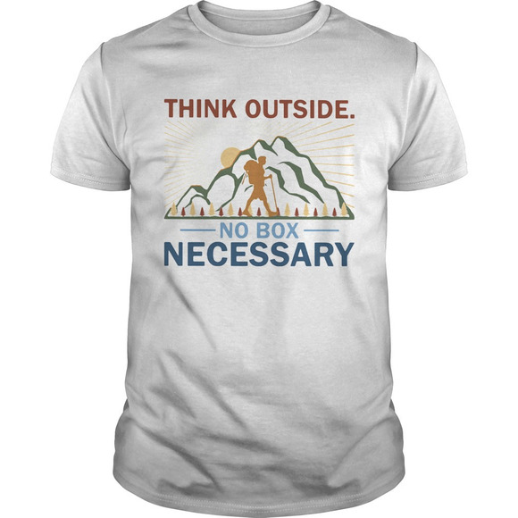Tops - Think Outside No Box Necessary Climbing Mountant Man Sun Shirt